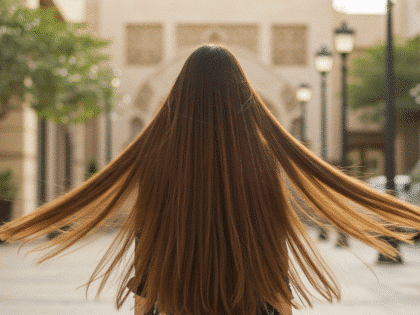 شعر ناعم و طويل بطرق بسيطه