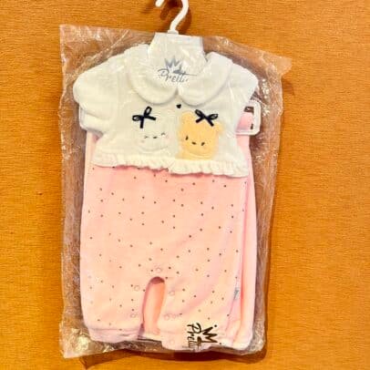 طقم 4 قطع مواليد بناتي ماركة بريتتي