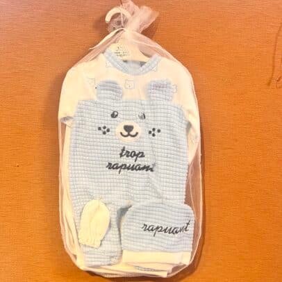 تول ولادة 4 قطع قطن صافي شبك